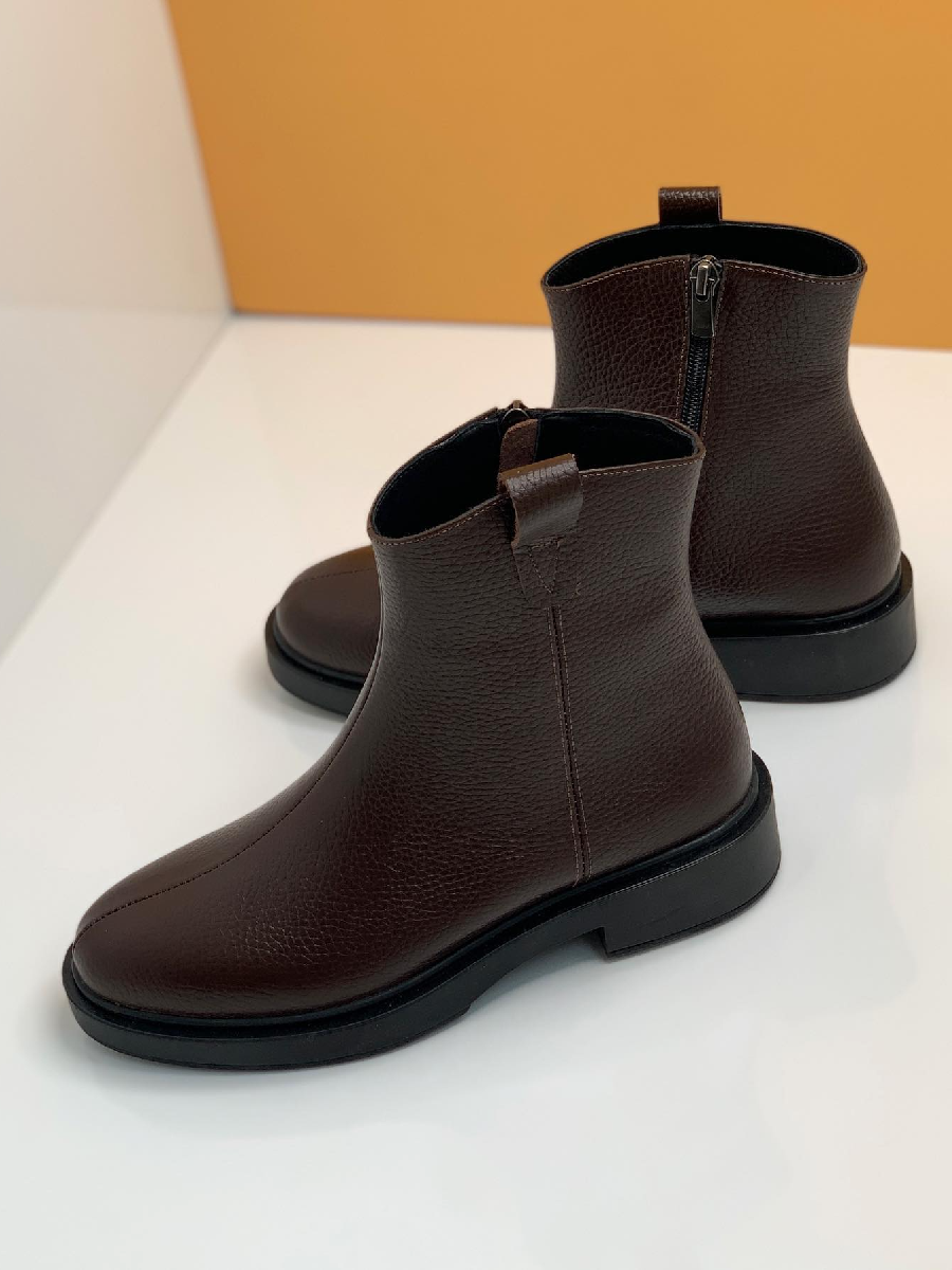Retro Thick Heel Martin Boots