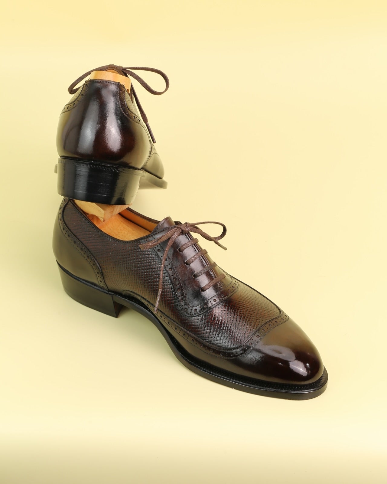 Dark Brown Vintage Leather Shoes