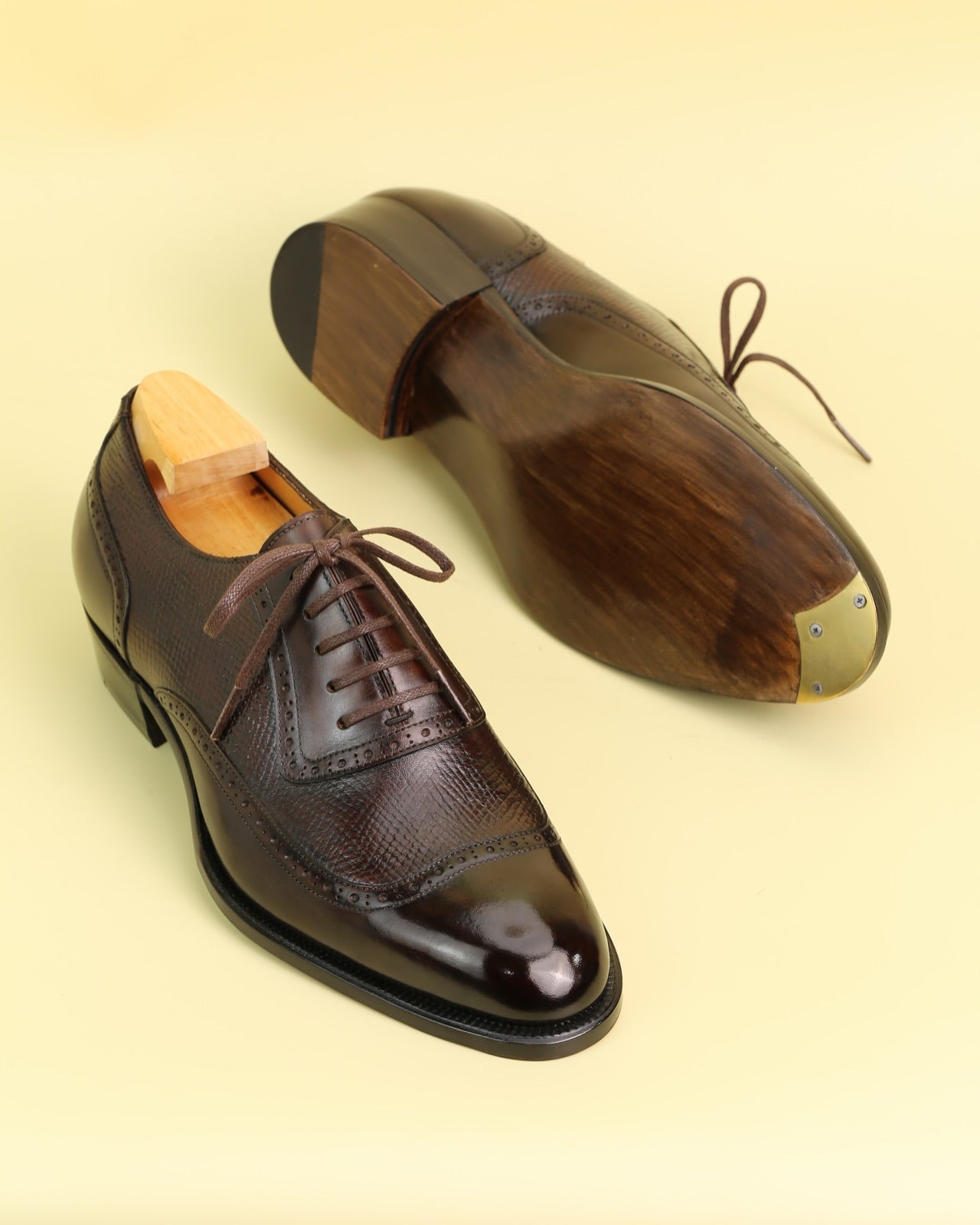 Dark Brown Vintage Leather Shoes