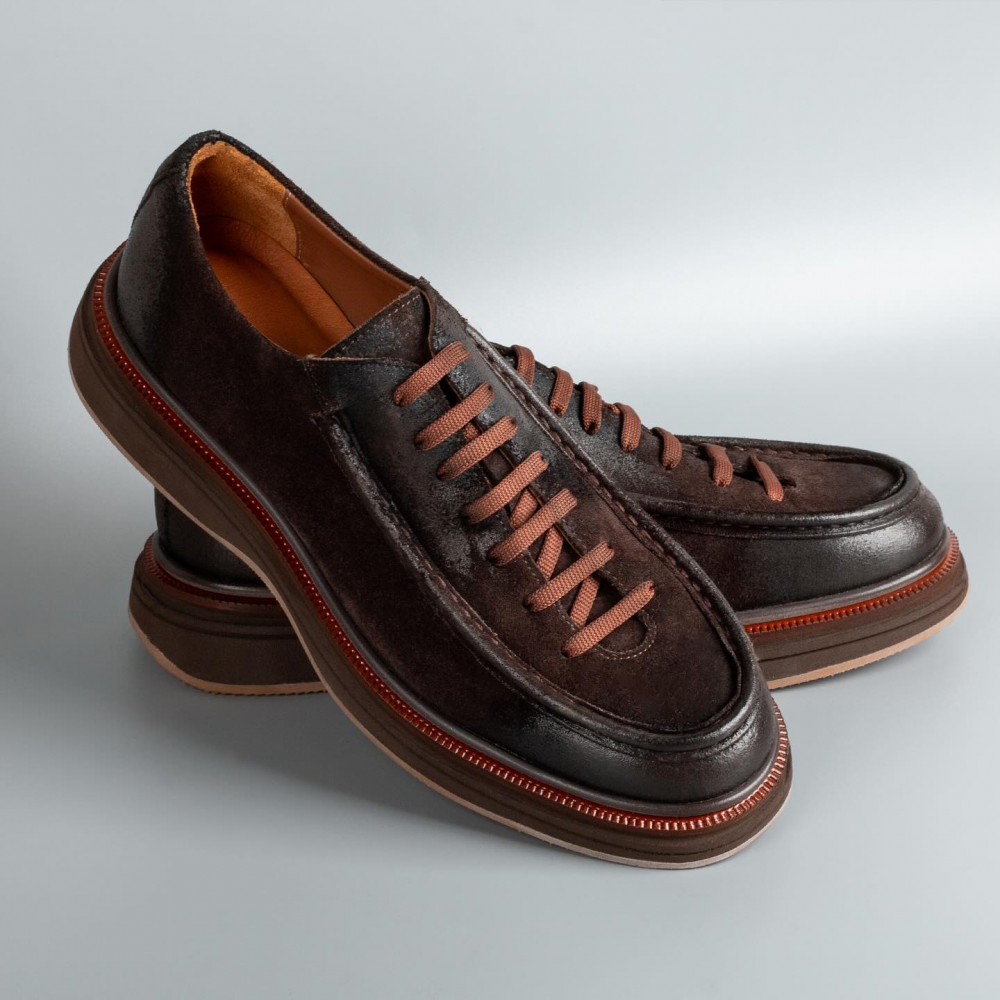 Thick-soled Lace-up Sneakers