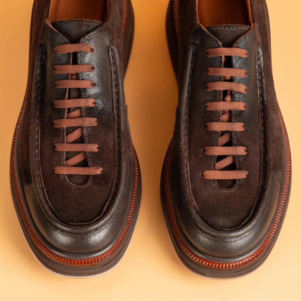 Thick-soled Lace-up Sneakers