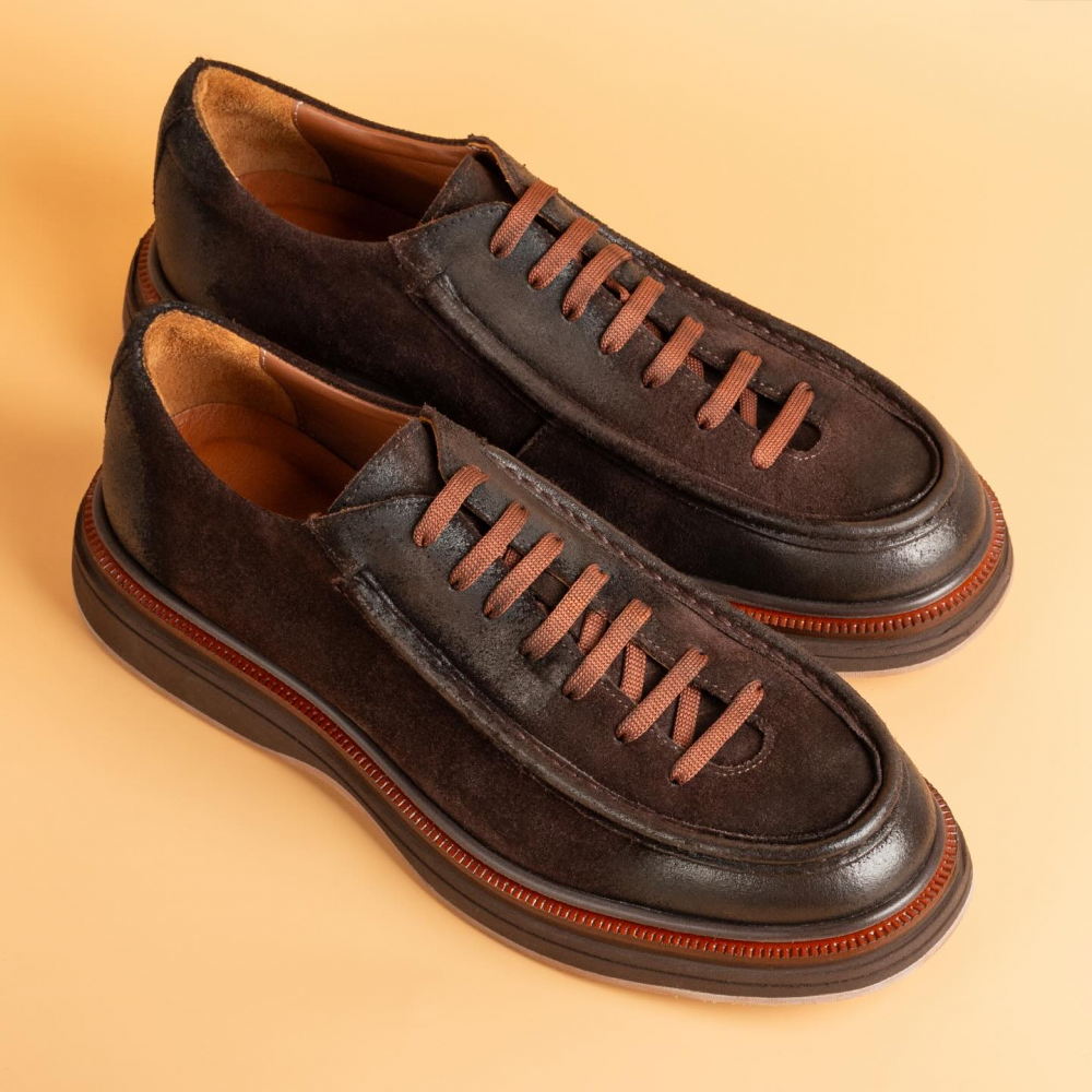 Thick-soled Lace-up Sneakers