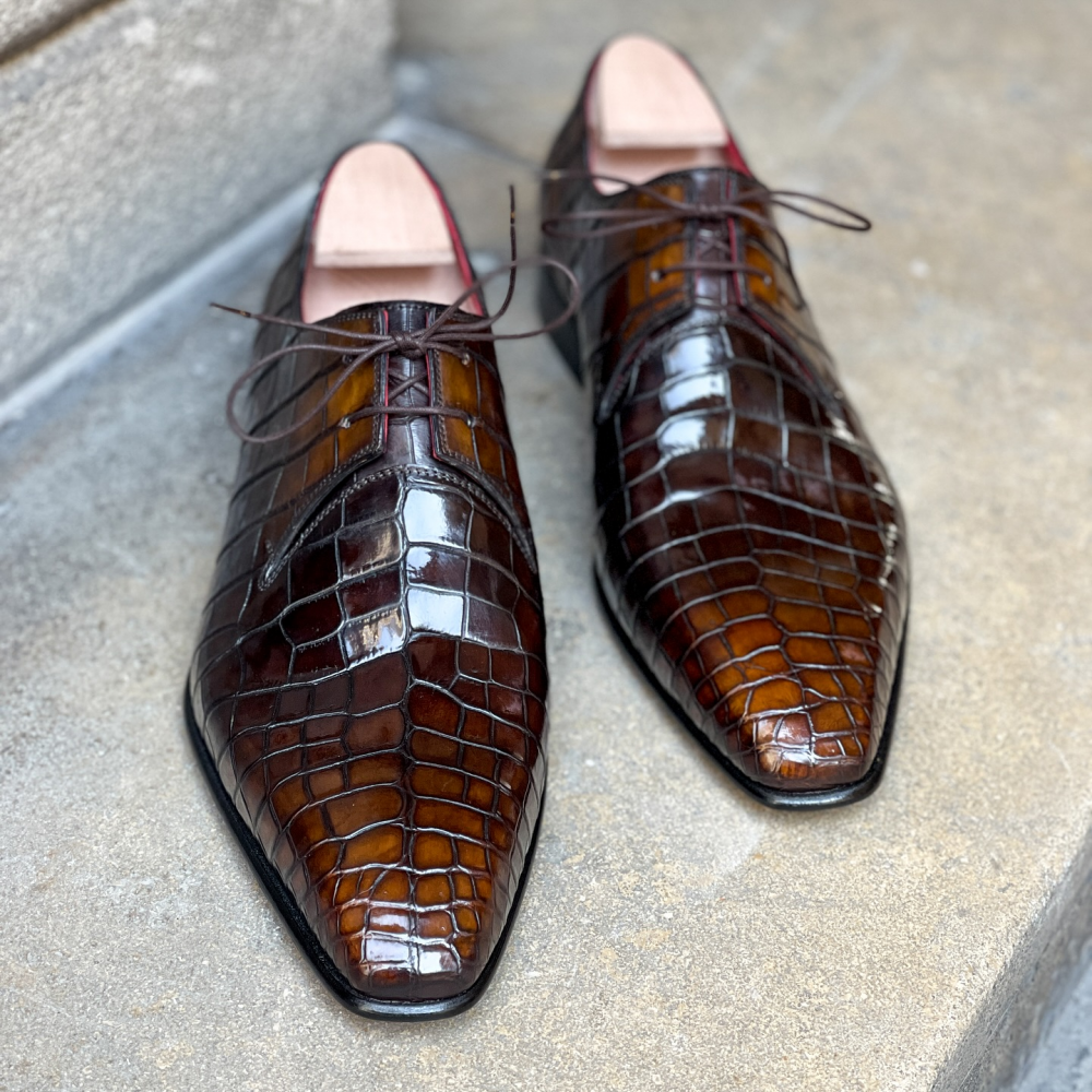 Casual Crocodile Leather Shoes