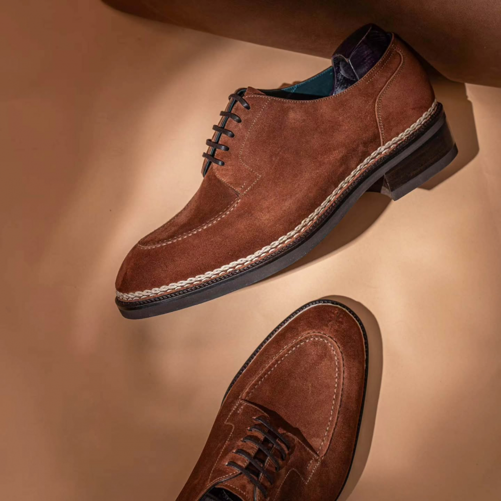 Genuine Leather Suede British Style Men's Shoes