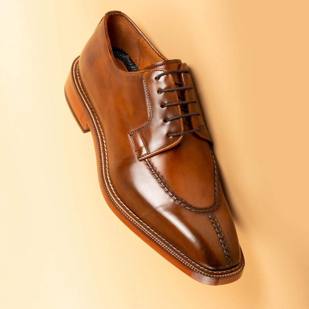 Italian Norwegian Stitched Low-top Cowhide Genuine Leather Shoes