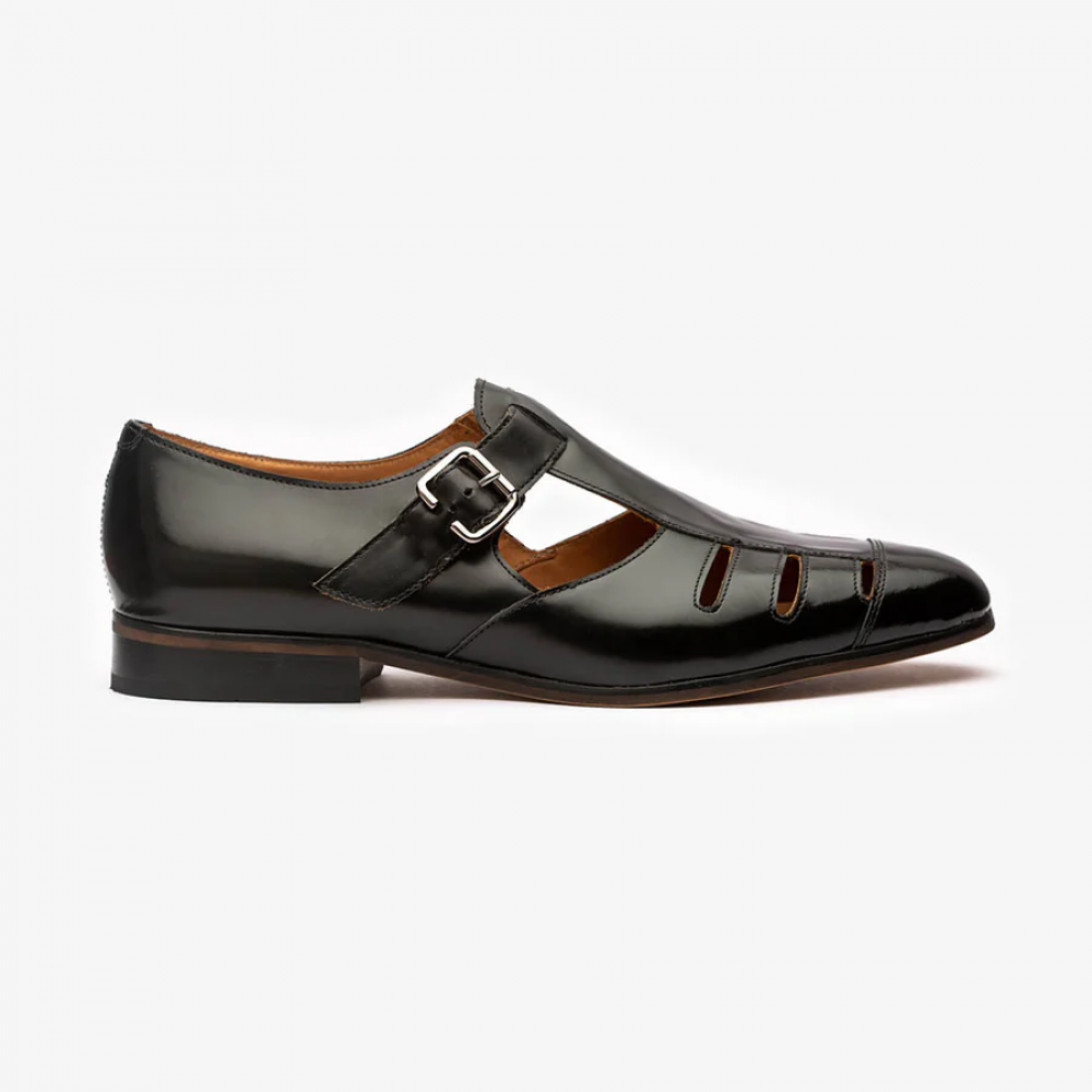 Black Roman Sandals