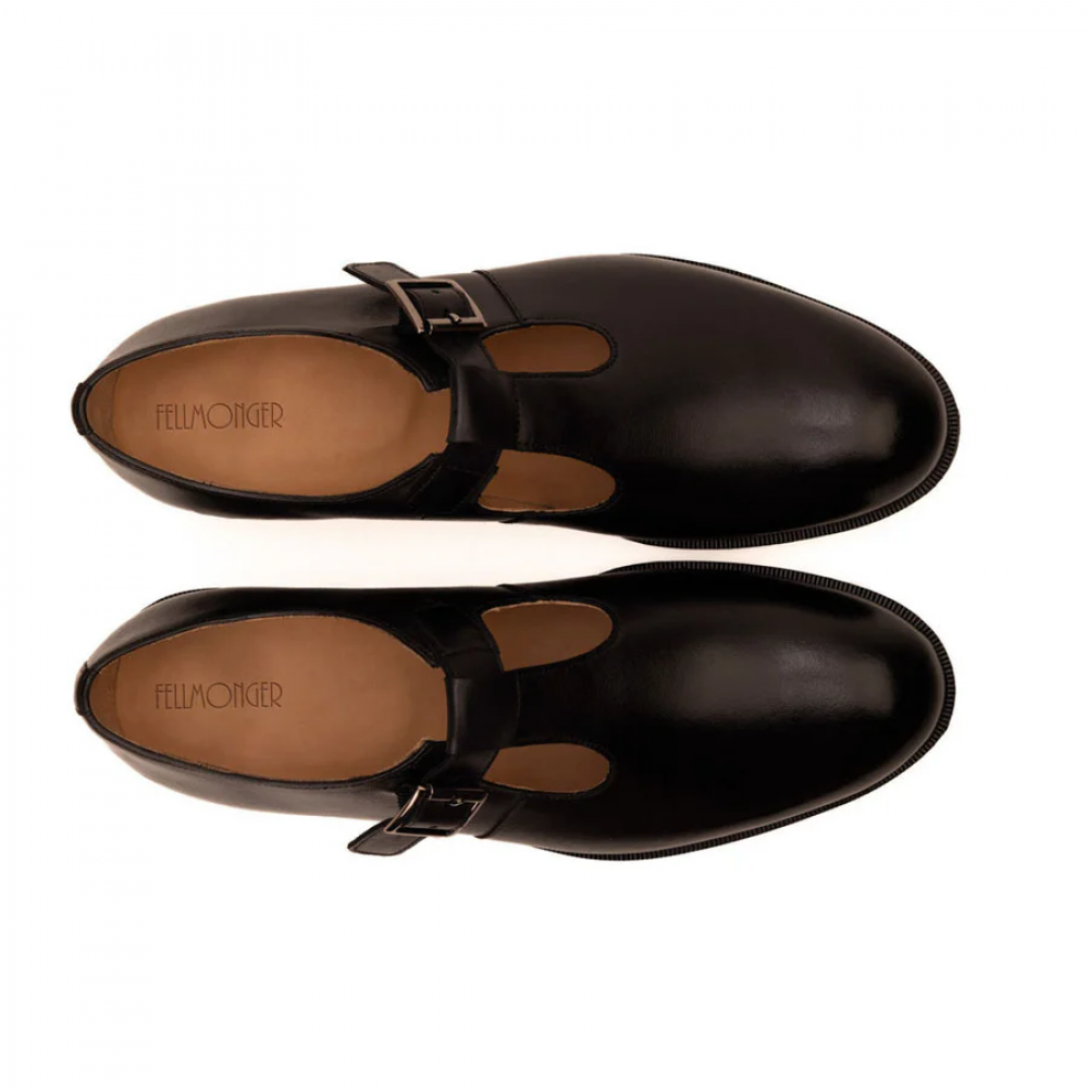 Black T-Bar Sandal