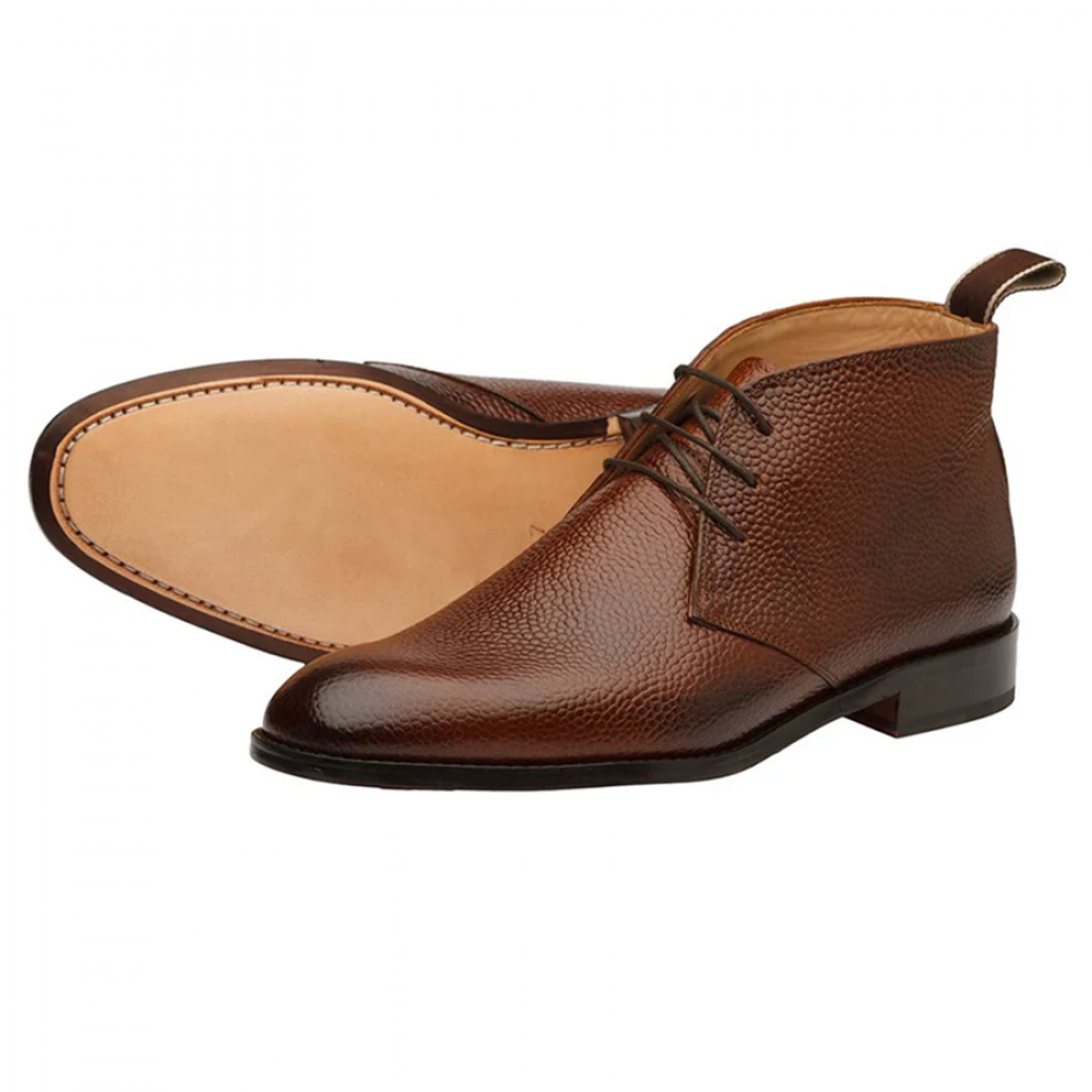 Brown Grain Chukka Boot
