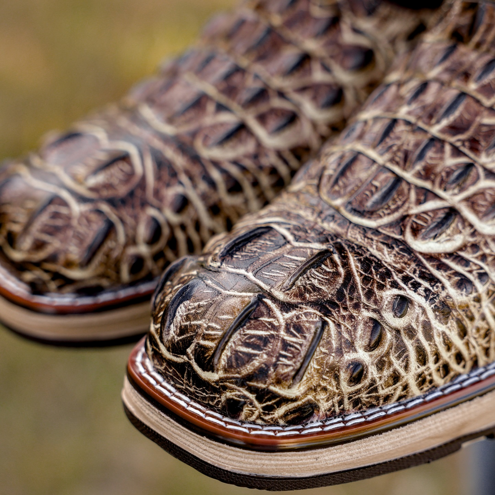 Retro Embroidered Mid-tube Slit Casual Versatile Men's Boots