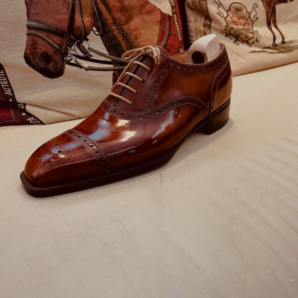 Carved Lace-up Sneakers