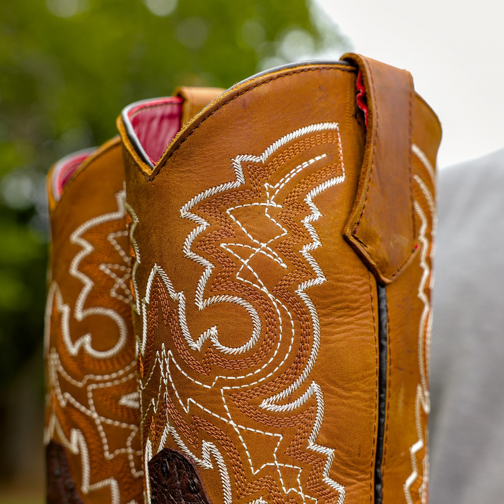Mid-calf Exotic Western Cowboy Boots