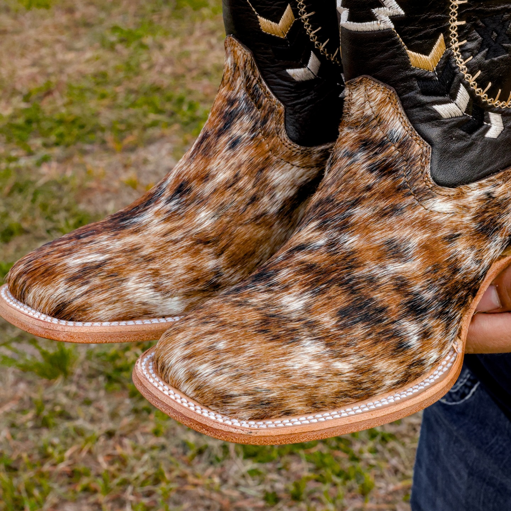 Pad-dyed Fashionable High-top Trendy Casual Leather Boots