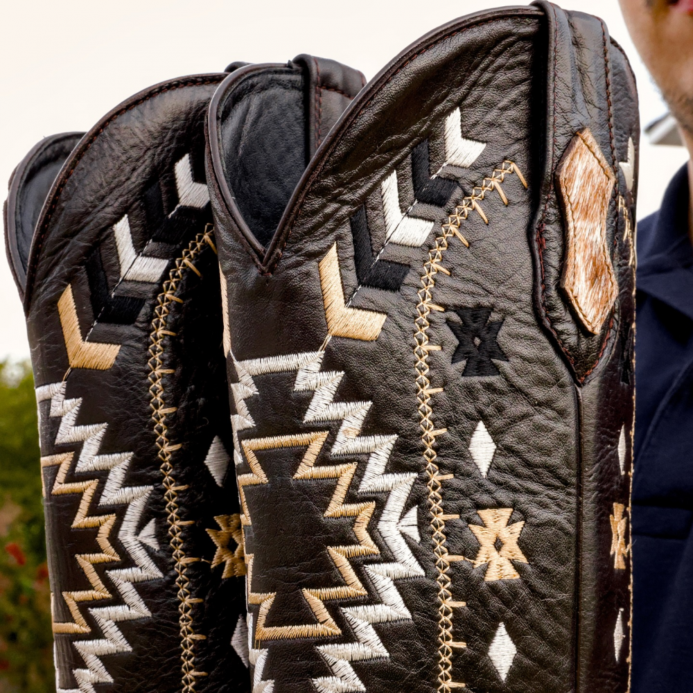 Pad-dyed Fashionable High-top Trendy Casual Leather Boots