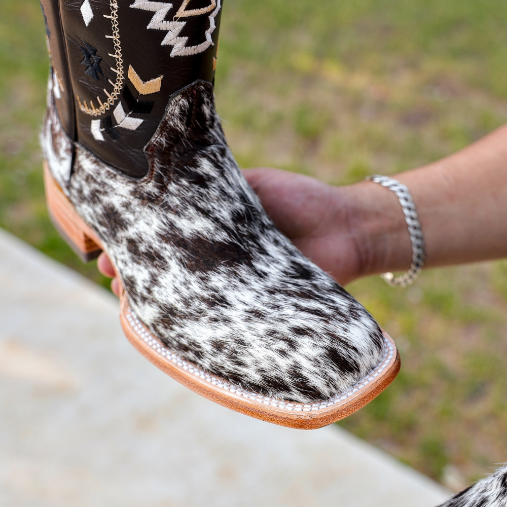 Brown Cowhide Boots