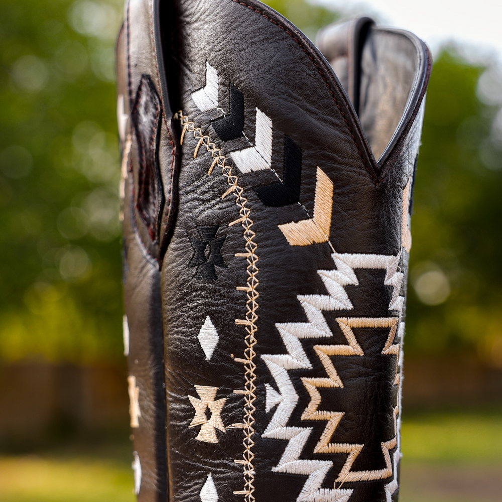 Brown Cowhide Boots