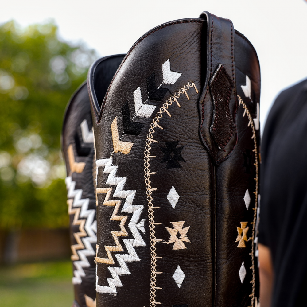 Brown Cowhide Boots