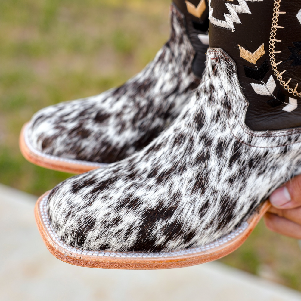 Brown Cowhide Boots