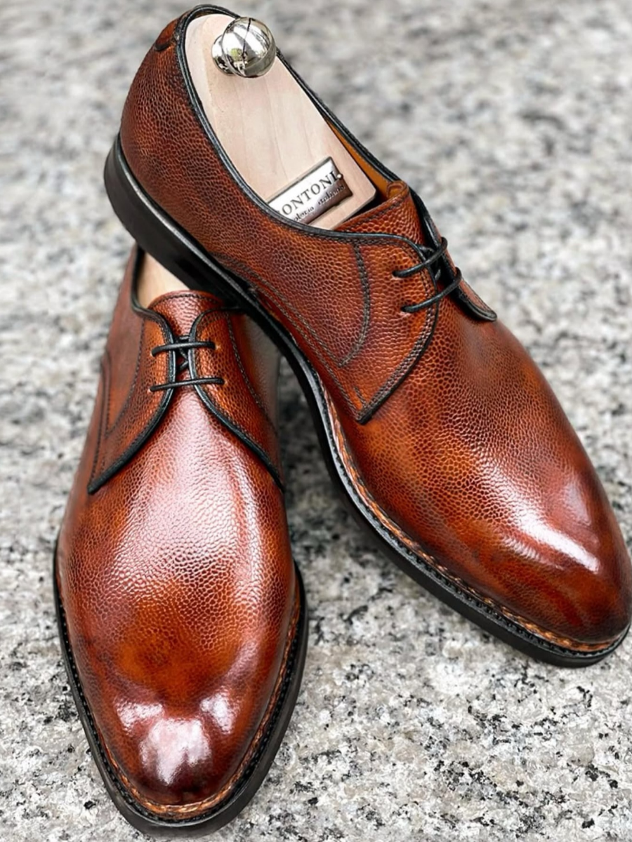 Genuine Leather Lace-up High-end Leather Shoes