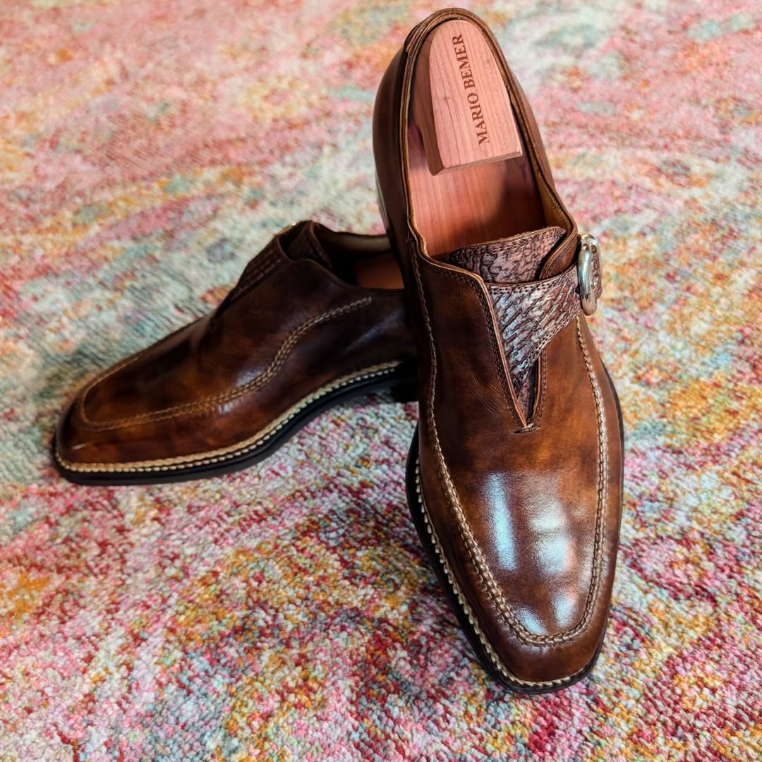 Men's British Style Belt Buckle Trendy Shoes
