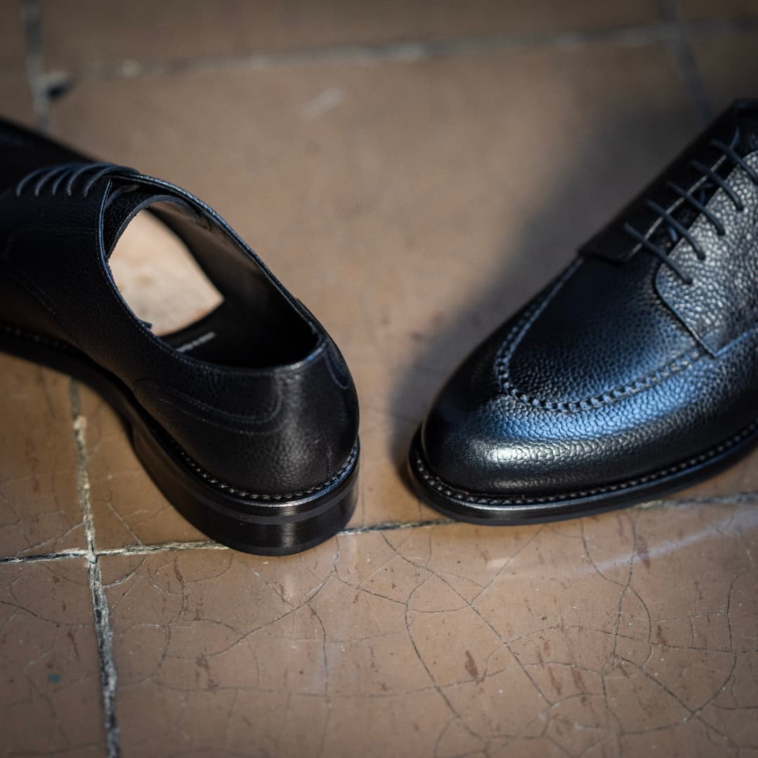 Men's Black Genuine Leather Shoes