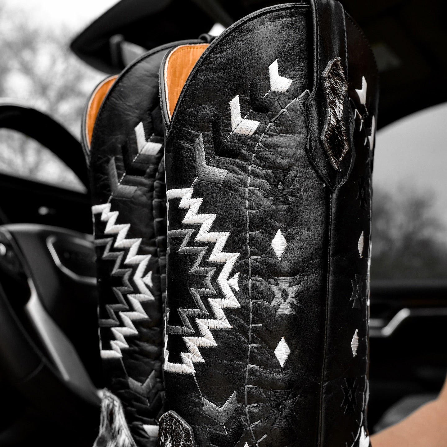 Men's Western Cowboy Embroidered Boots