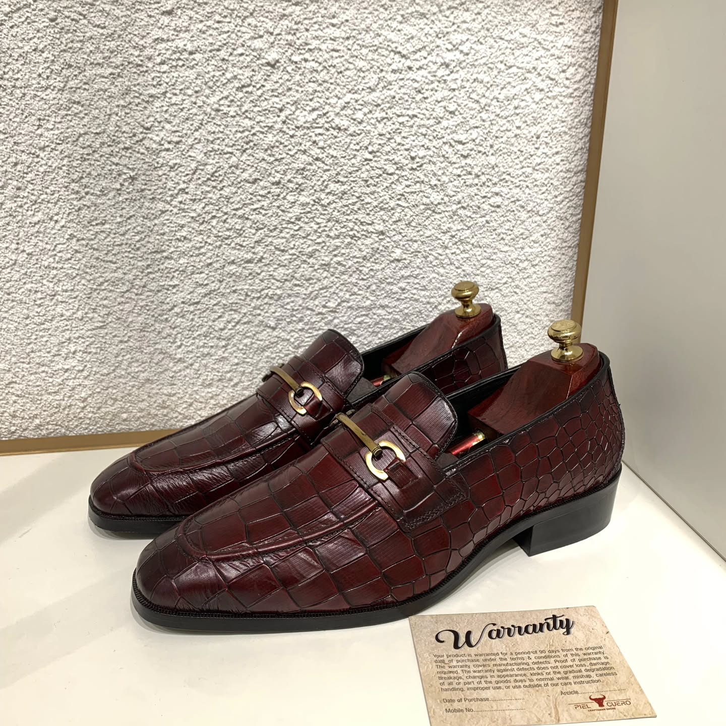 Men's Stone Pattern Slip-on Shoes