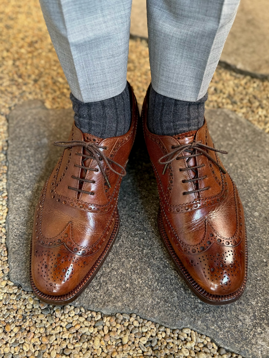 Carved Genuine Leather Handmade Shoes