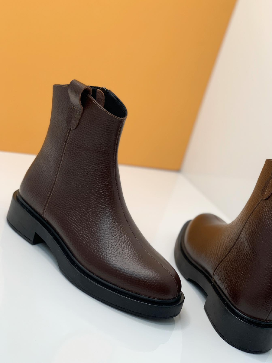 Retro Thick Heel Martin Boots