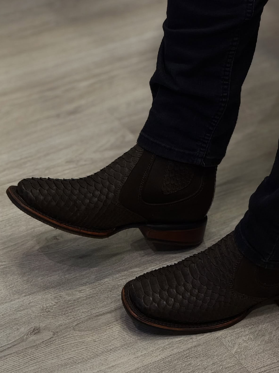 Square Toe Ankle Boots Cowboy Boots