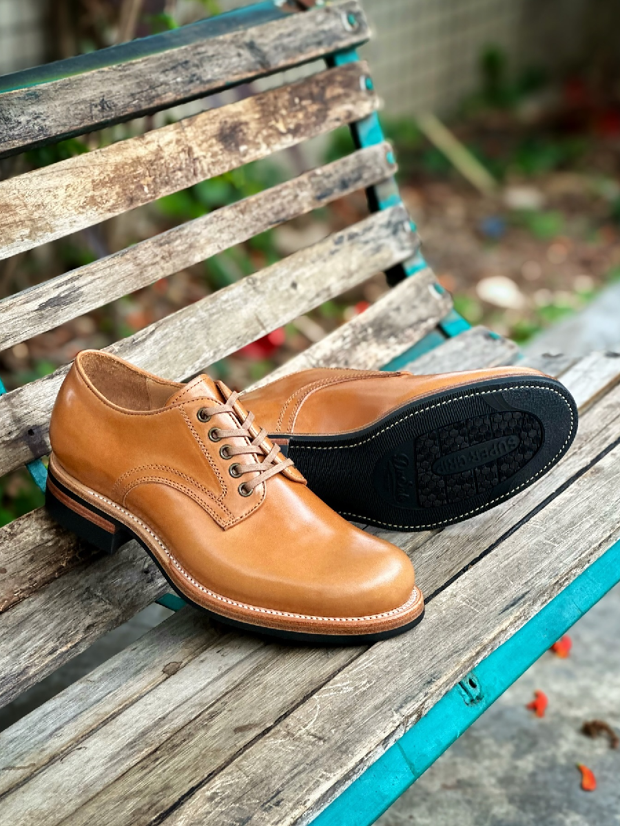 Vintage Handmade Cowhide Round Toe Shoes
