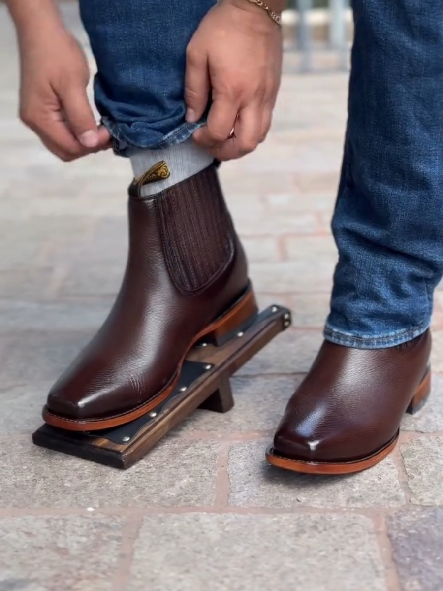 Vintage Handmade Leather Ankle Boots