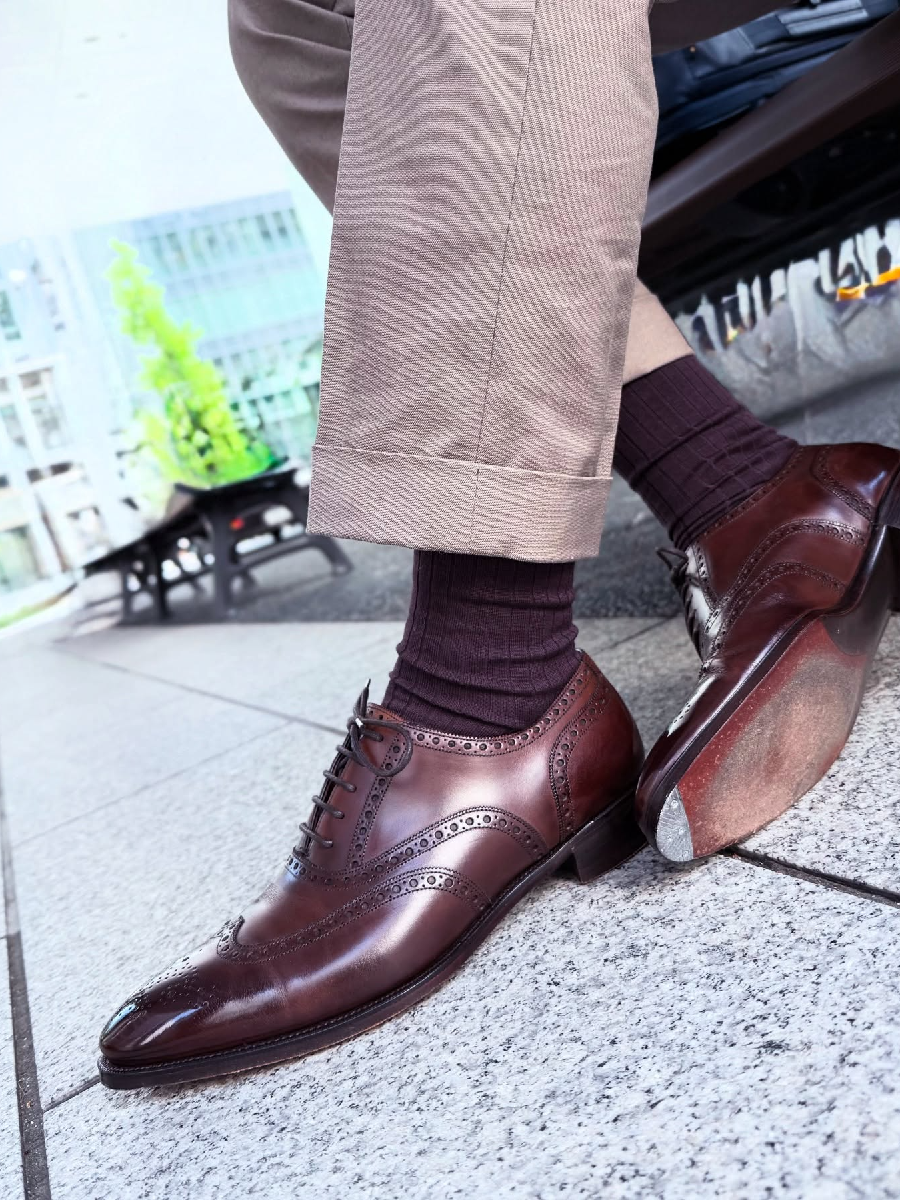 Genuine Leather Gentleman Brogues Men's Shoes