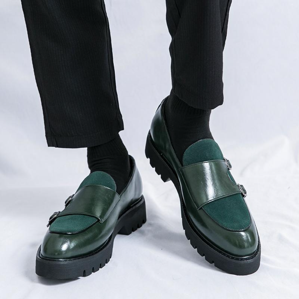 Casual Leather Shoes Fashion Slip-on Leather Shoes