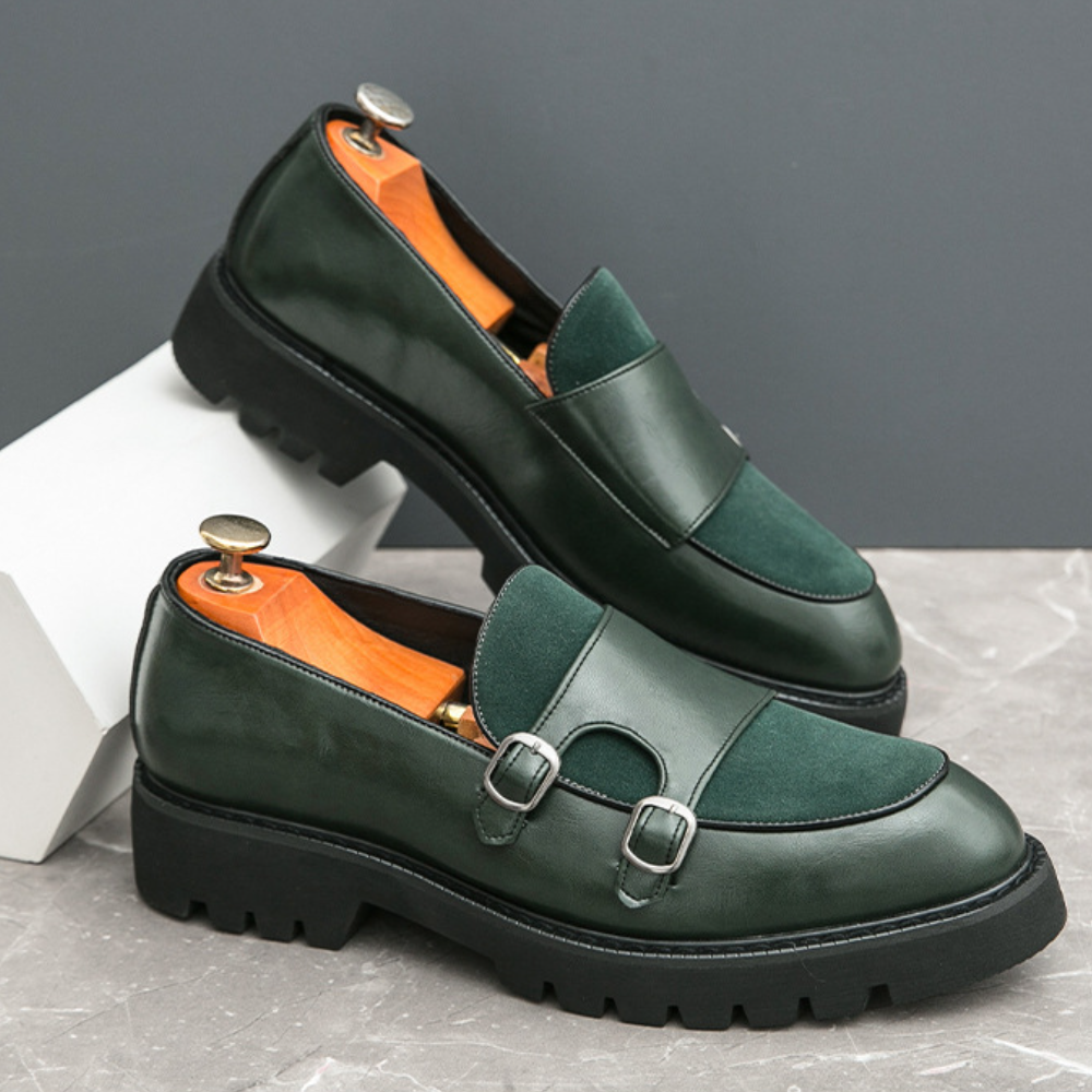 Casual Leather Shoes Fashion Slip-on Leather Shoes