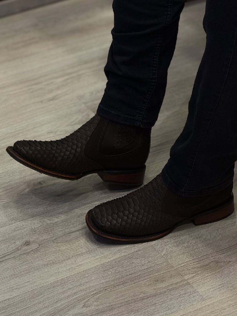 Square Toe Ankle Boots Cowboy Boots