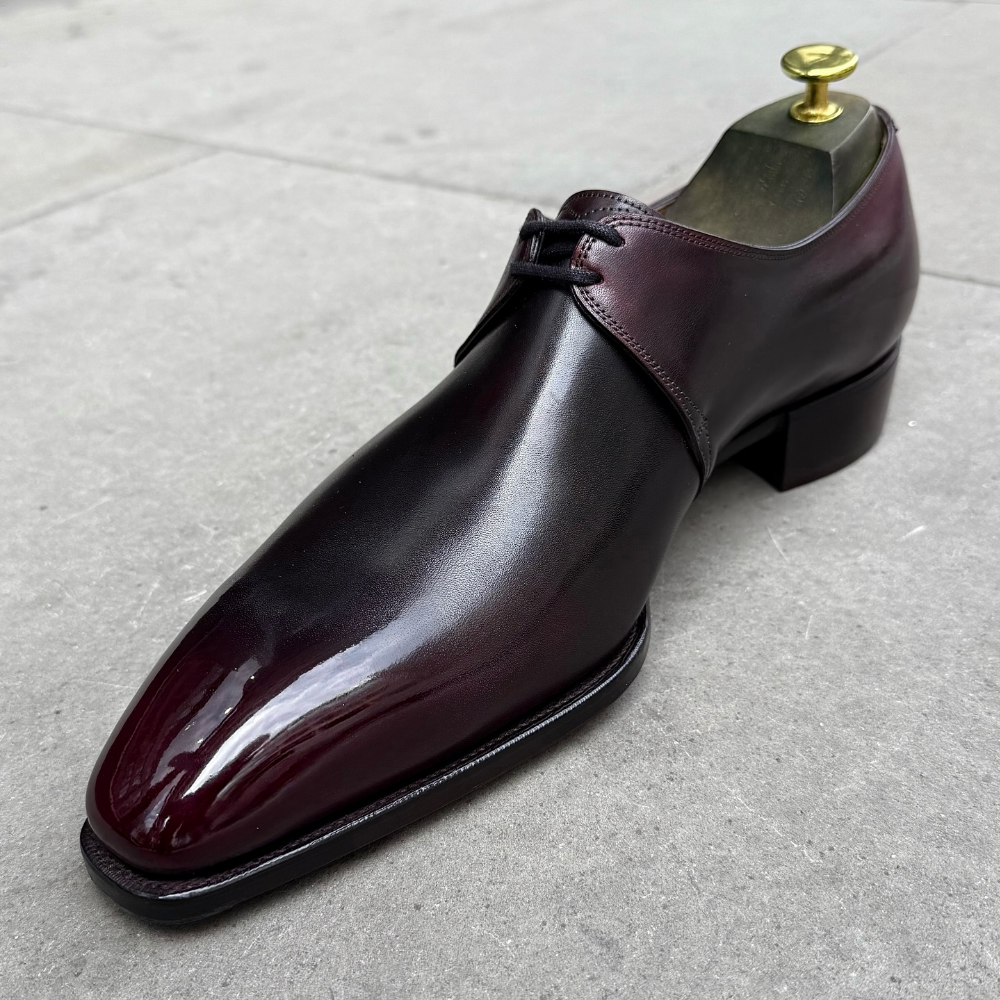 Pointed Toe Fashionable Lace-up Formal Leather Shoes