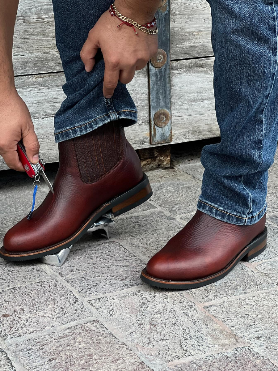 Pointed Vintage Leather Boots