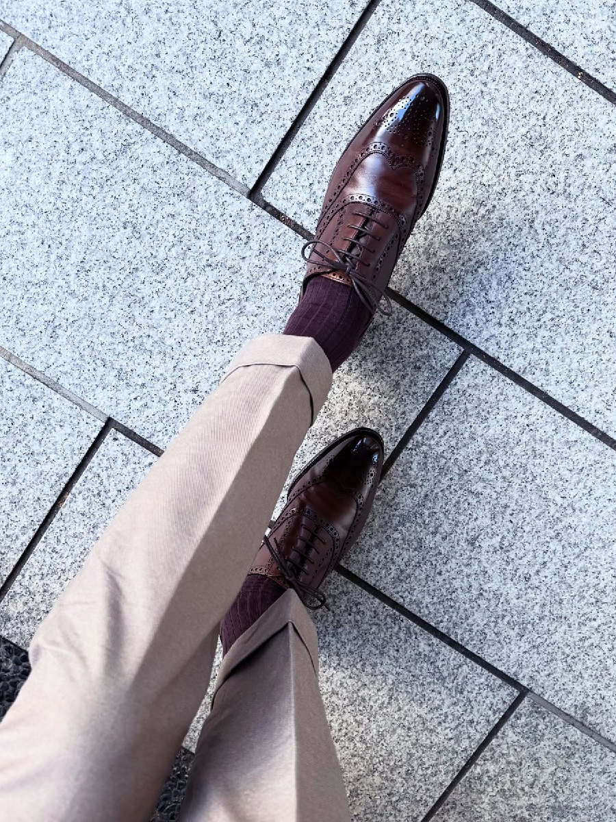 Genuine Leather Gentleman Brogues Men's Shoes