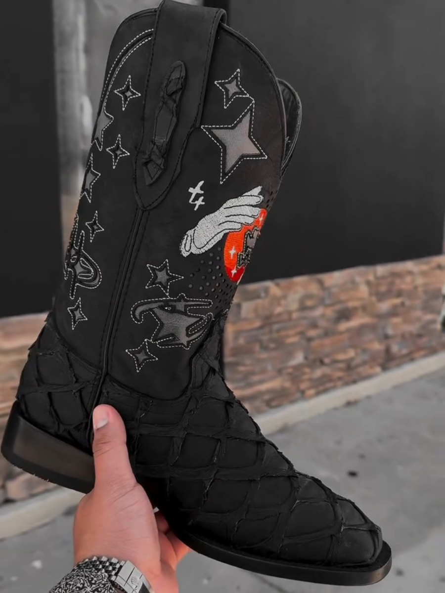 High-top Trendy Leather Boots