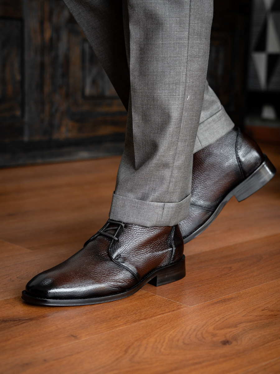 Men's Genuine Leather Lace-up Boots
