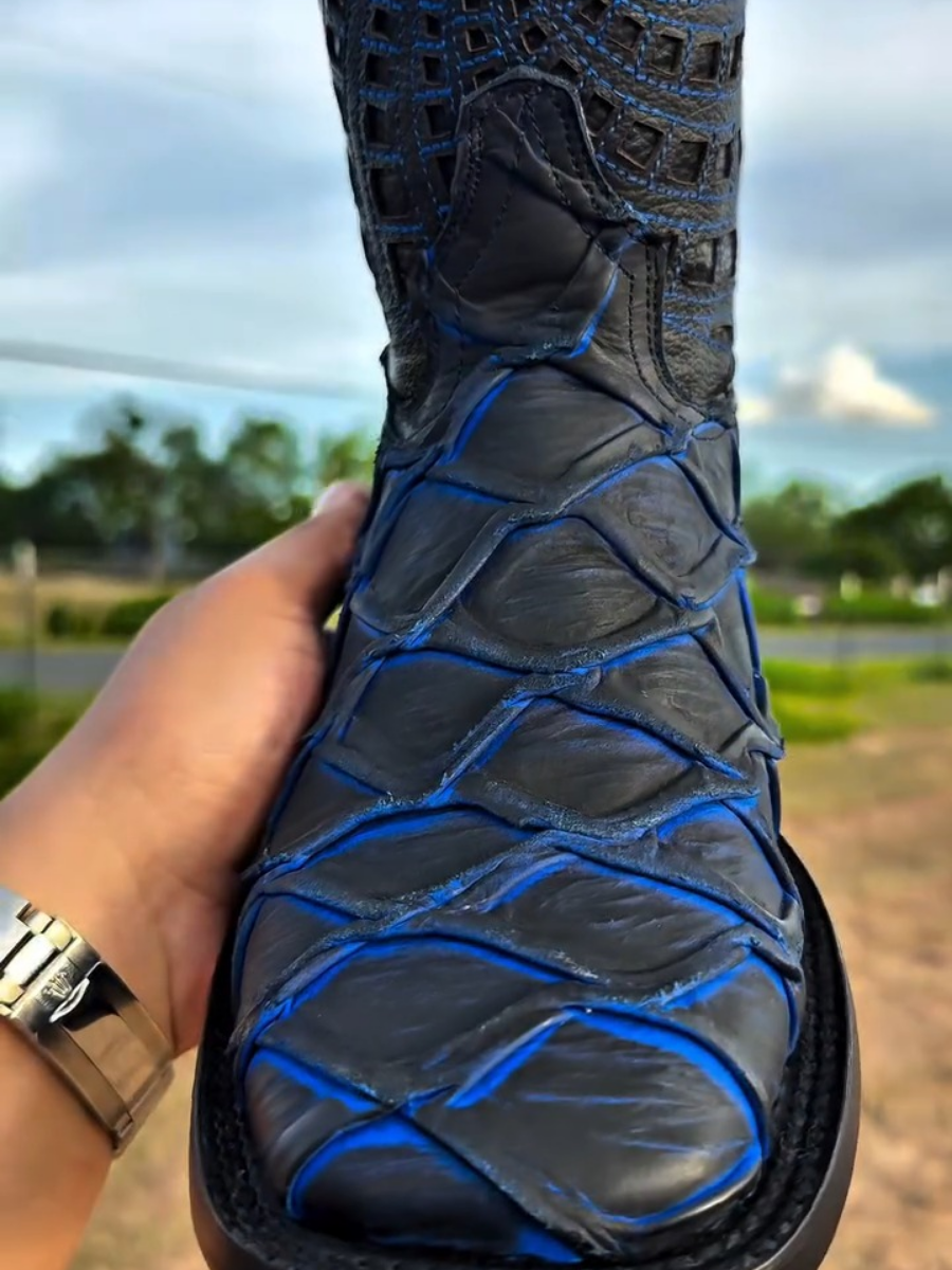 Blue Matte Country Pirarucu Boots