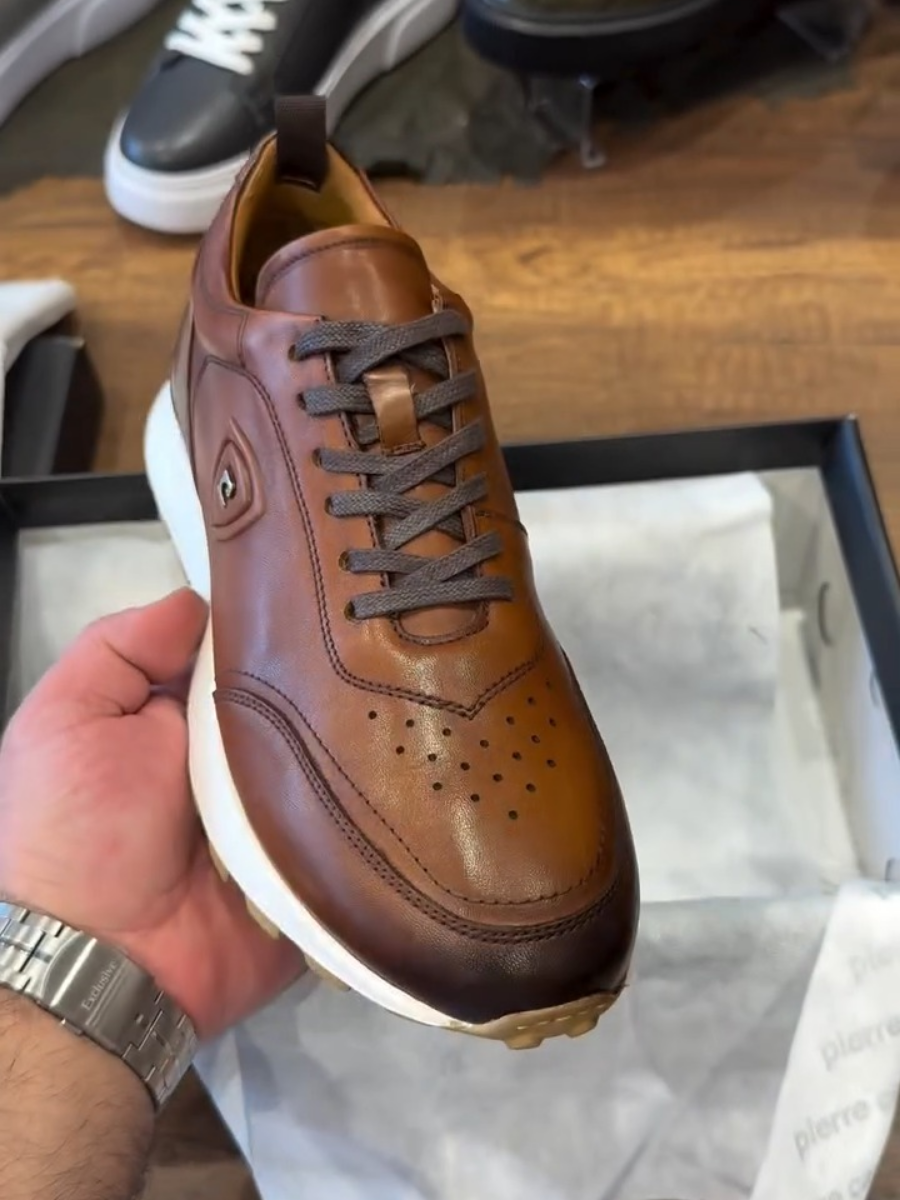 Fashion Leather Retro Sneakers