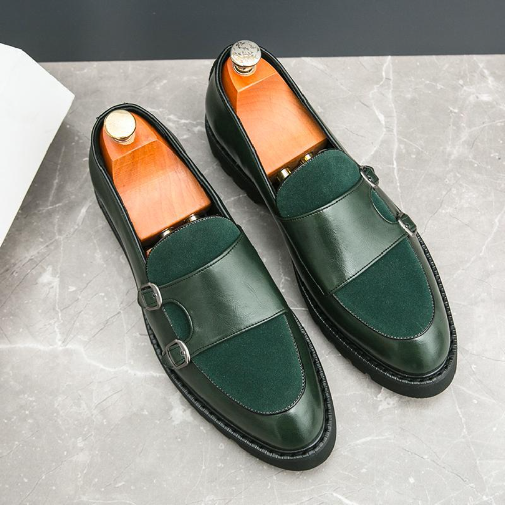 Casual Leather Shoes Fashion Slip-on Leather Shoes