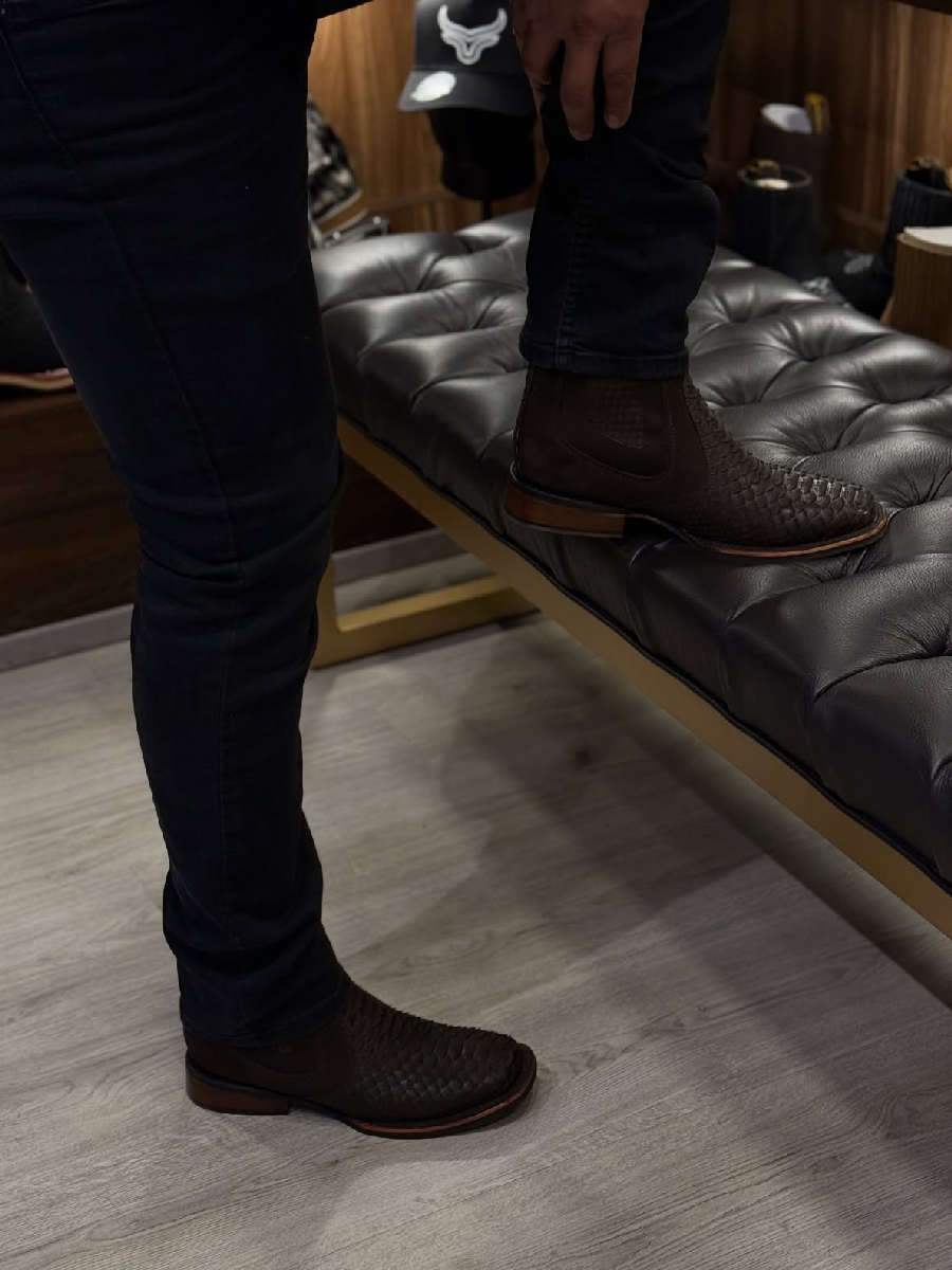 Square Toe Ankle Boots Cowboy Boots