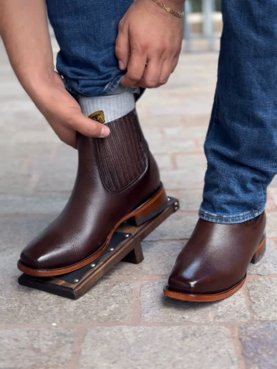Vintage Handmade Leather Ankle Boots
