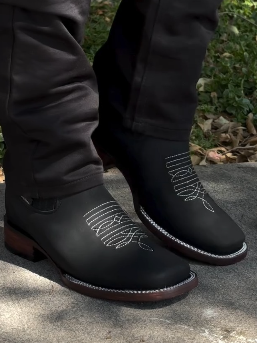 Embroidered Sleeve Chelsea Martin Boots