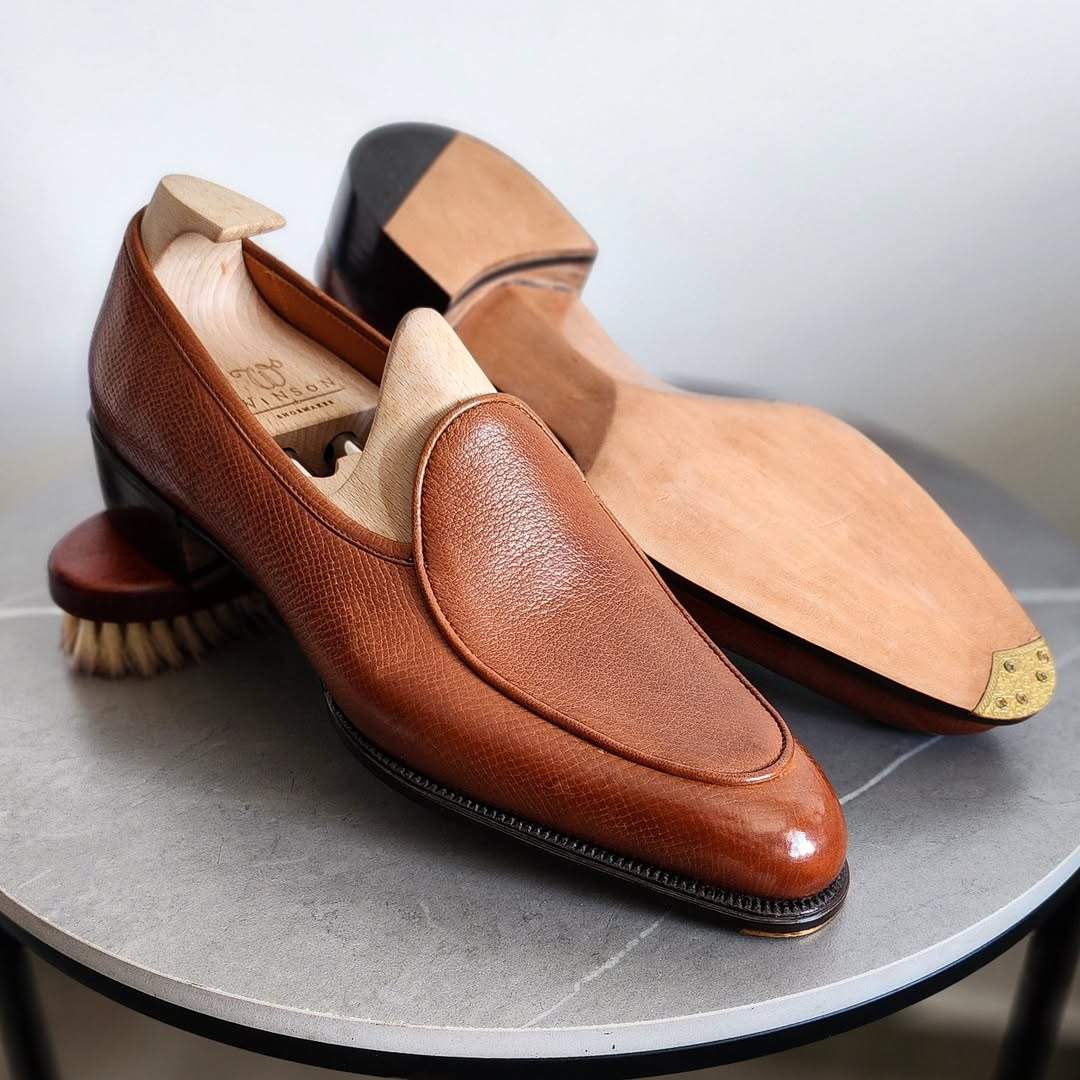 Formal Leather Shoes Deerskin Handmade Loafers