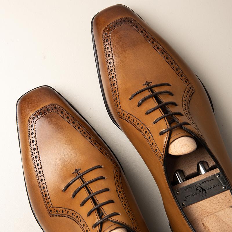 Handmade Men's Leather Shoes Business Formal Oxford Shoes