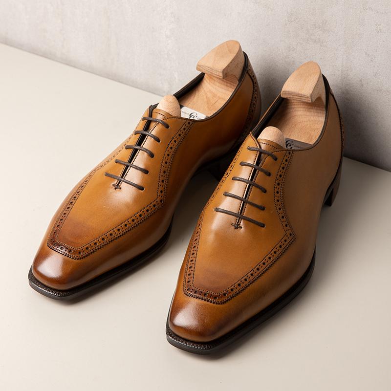 Handmade Men's Leather Shoes Business Formal Oxford Shoes