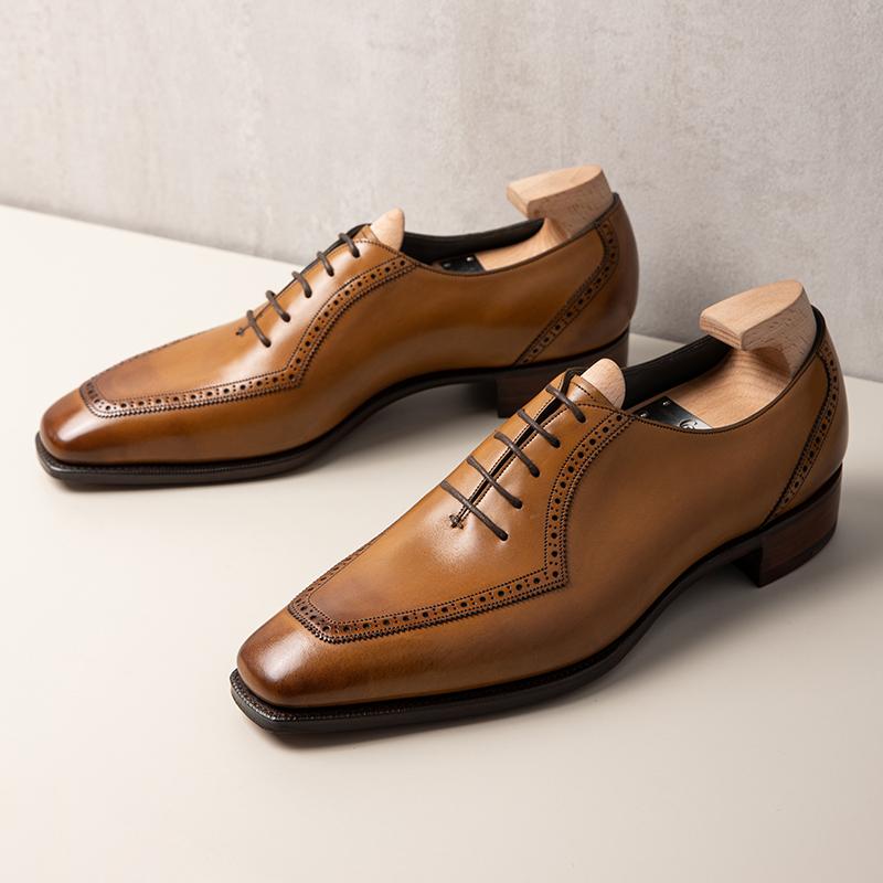 Handmade Men's Leather Shoes Business Formal Oxford Shoes
